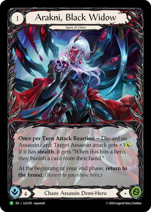 Arakni Black Widow (Extended Art) [LGS376] (Promo) Rainbow Foil - Flesh And Blood Single