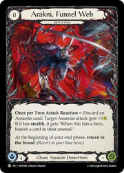 Arakni Black Widow // Arakni Funnel Web [The Hunted] - Flesh And Blood Single