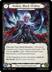 Arakni Black Widow // Arakni Funnel Web [The Hunted] - Flesh And Blood Single