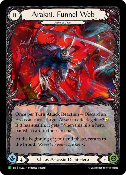 Arakni Funnel Web (Extended Art) [LGS377] (Promo) Rainbow Foil - Flesh And Blood Single