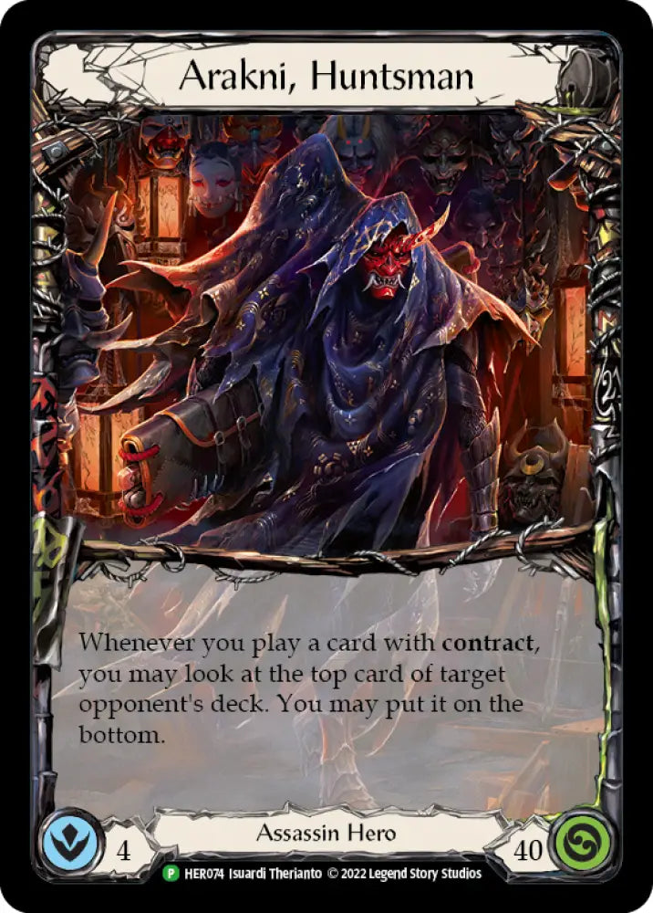 Arakni Huntsman [HER074] (Promo) Cold Foil - Flesh And Blood Single
