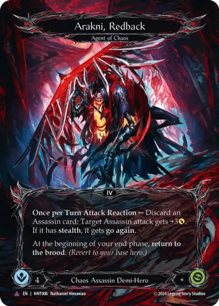 Arakni Redback [The Hunted] Cold Foil - Flesh And Blood Single