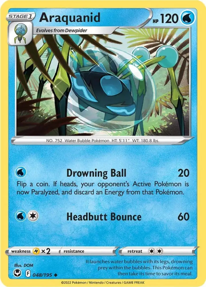 Araquanid (048/195) [Sword & Shield: Silver Tempest] - Pokemon Single