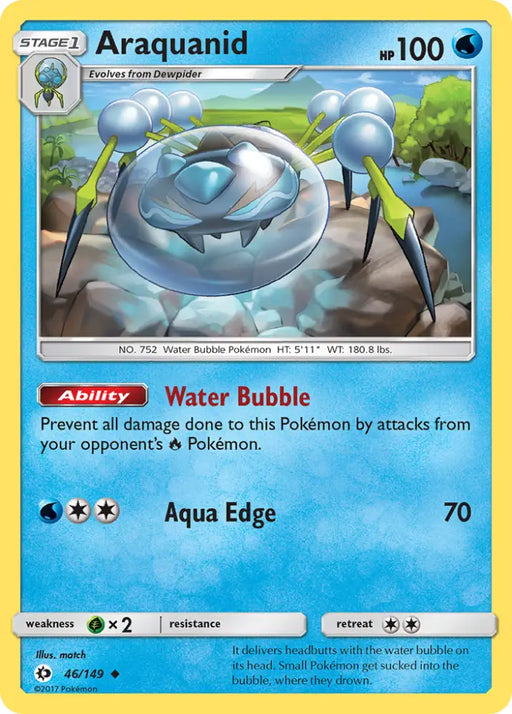 Araquanid (46/149) [Sun & Moon: Base Set] - Pokemon Single
