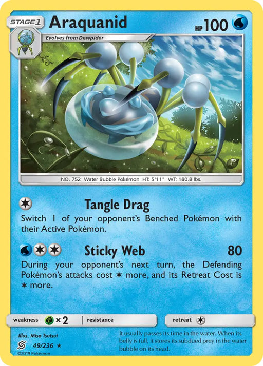 Araquanid (49/236) [Sun & Moon: Unified Minds] - Pokemon Single