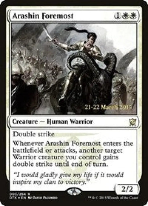 Arashin Foremost (3) [Prerelease Cards]
