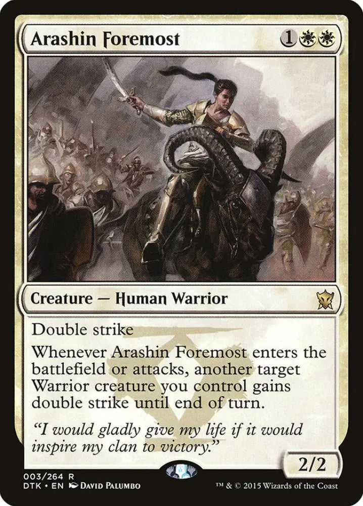 Arashin Foremost [Dragons of Tarkir] - MTG Single