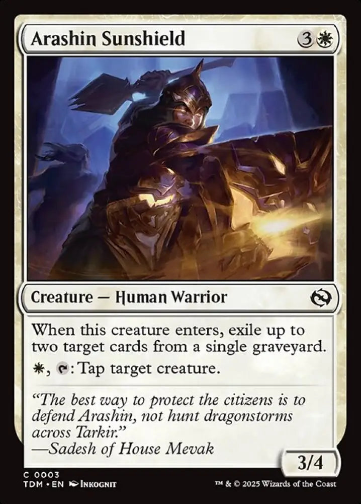 Arashin Sunshield (3) [Tarkir: Dragonstorm]