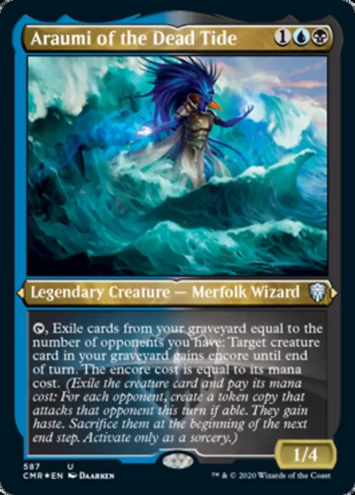 Araumi of the Dead Tide (Etched) [Commander Legends] - MTG Single