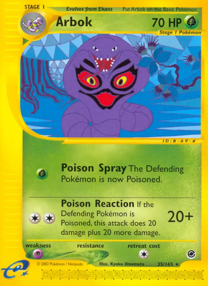 Arbok (35/165) [Expedition: Base Set] - Pokemon Single