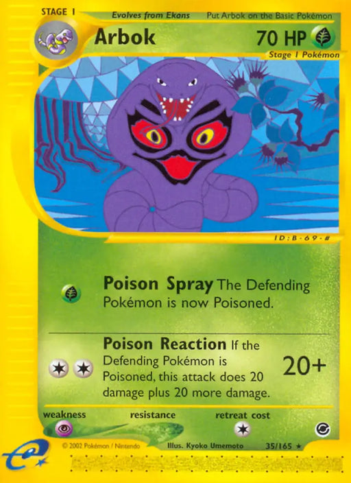 Arbok (35/165) [Expedition: Base Set] - Pokemon Single