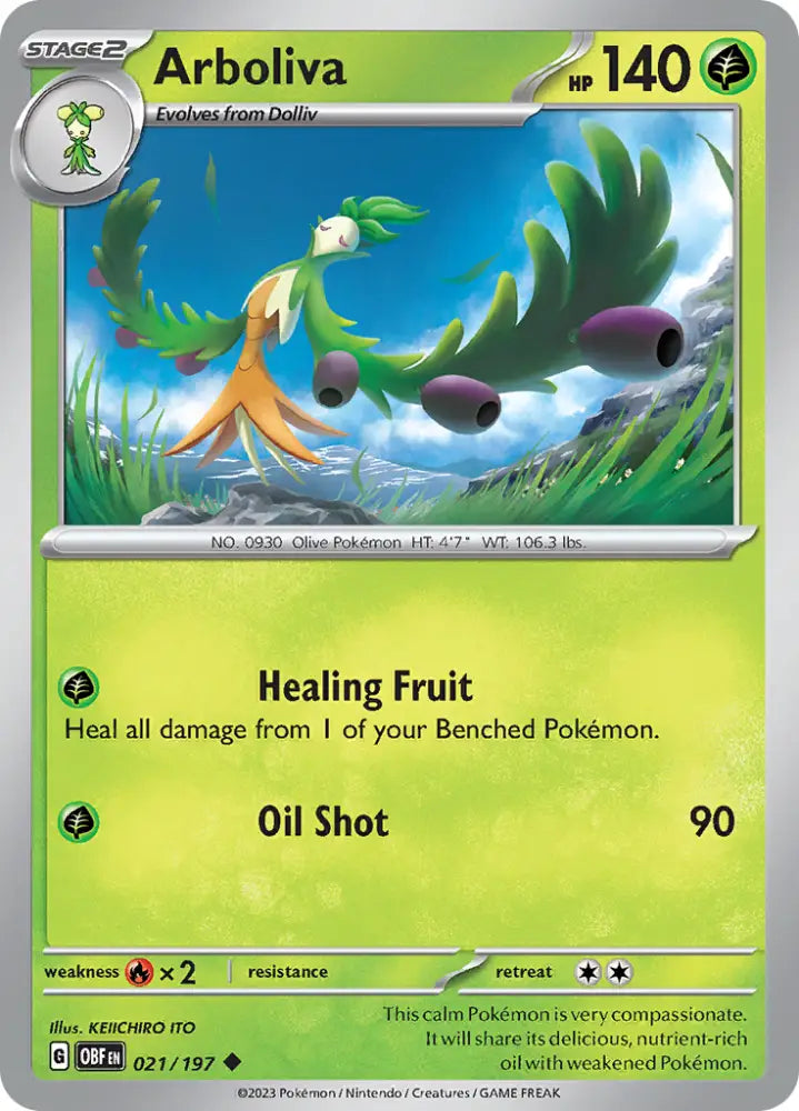Arboliva (021/197) [Scarlet & Violet: Obsidian Flames] - Pokemon Single
