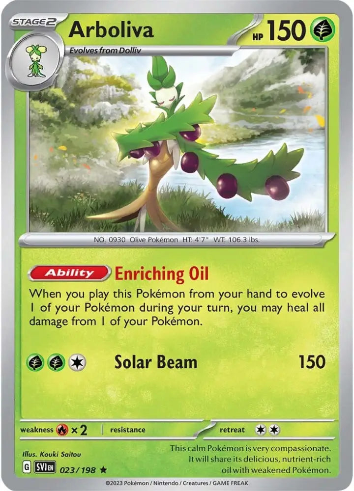 Arboliva (023/198) [Scarlet & Violet: Base Set] - Pokemon Single