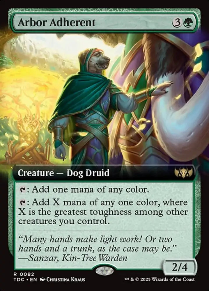Arbor Adherent (82) [Tarkir: Dragonstorm Commander]