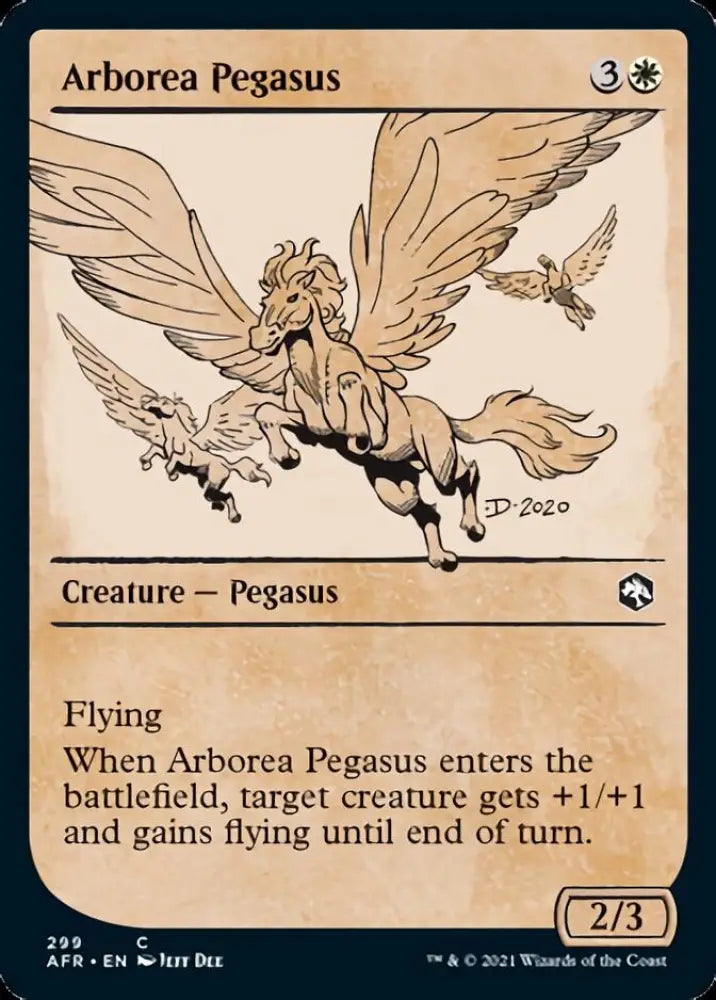 Arborea Pegasus (Showcase) [Dungeons & Dragons: Adventures in the Forgotten Realms] - MTG Single