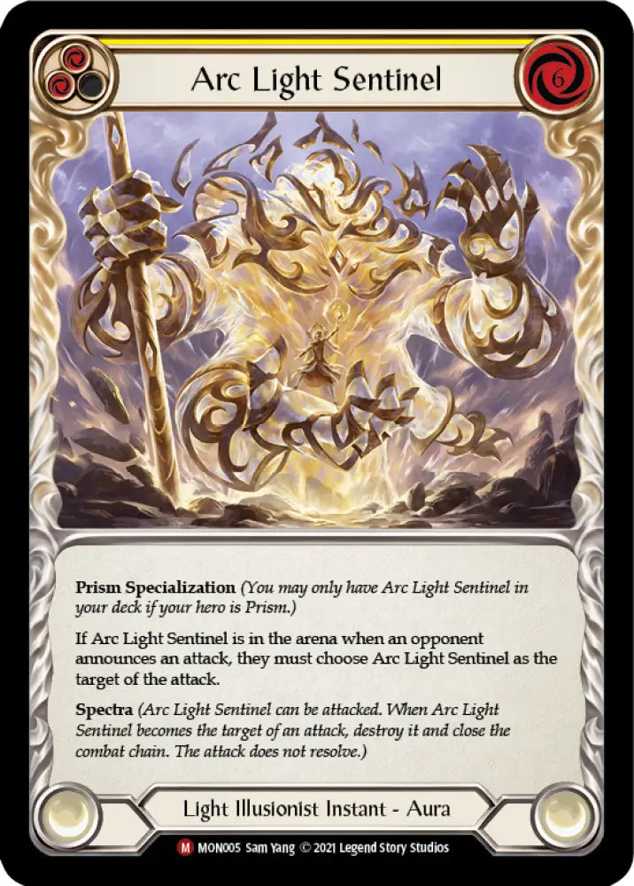 Arc Light Sentinel [Monarch 1st Edition] 1st Edition Normal - Flesh And Blood Single