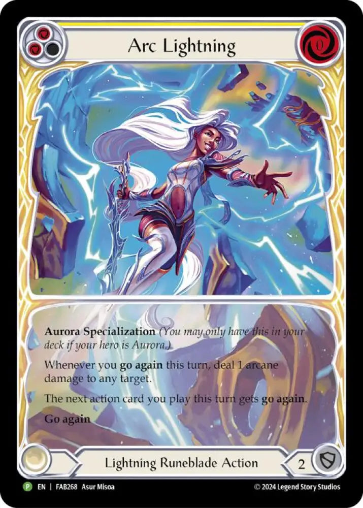 Arc Lightning (Extended Art) [FAB268] (Promo) Rainbow Foil - Flesh And Blood Single