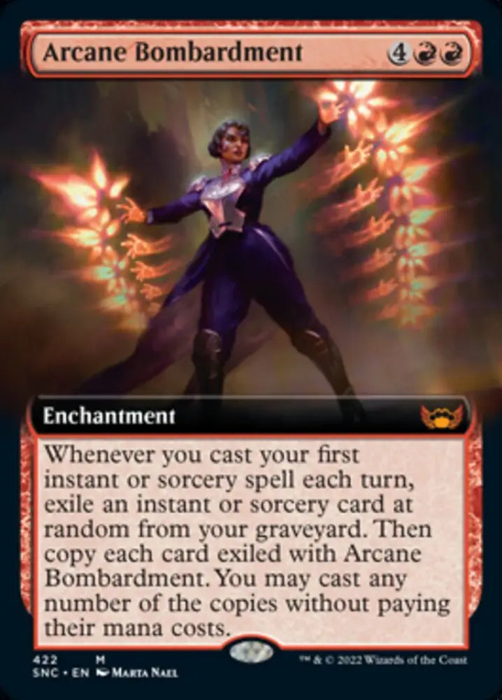 Arcane Bombardment (Extended Art) [Streets of New Capenna] - MTG Single