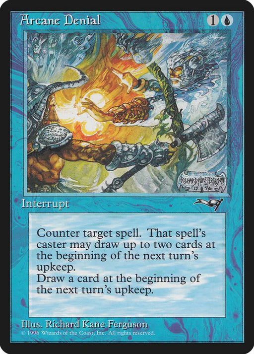 Arcane Denial (Holding Axe) [Alliances] - MTG Single