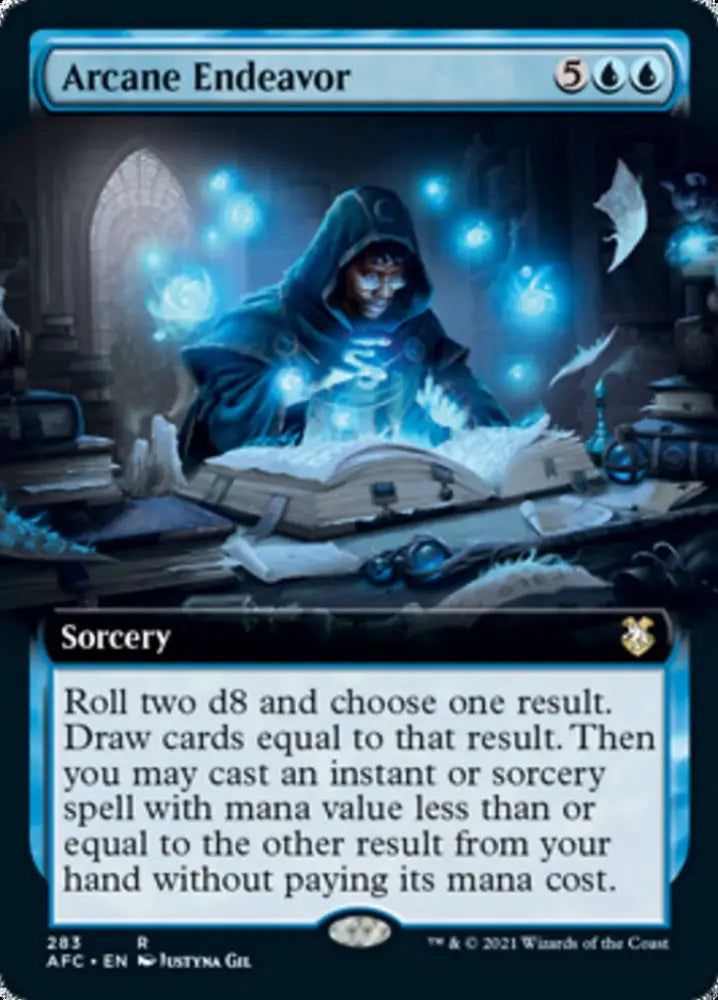 Arcane Endeavor (Extended Art) [Dungeons & Dragons: Adventures in the Forgotten Realms Commander] - MTG Single