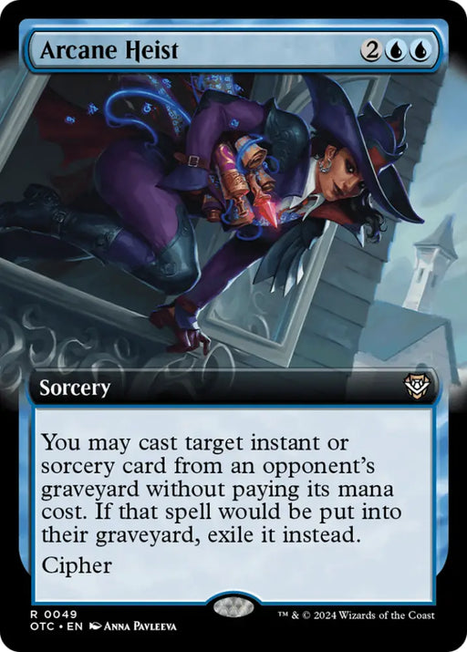 Arcane Heist (Extended Art) [Outlaws of Thunder Junction Commander] - MTG Single