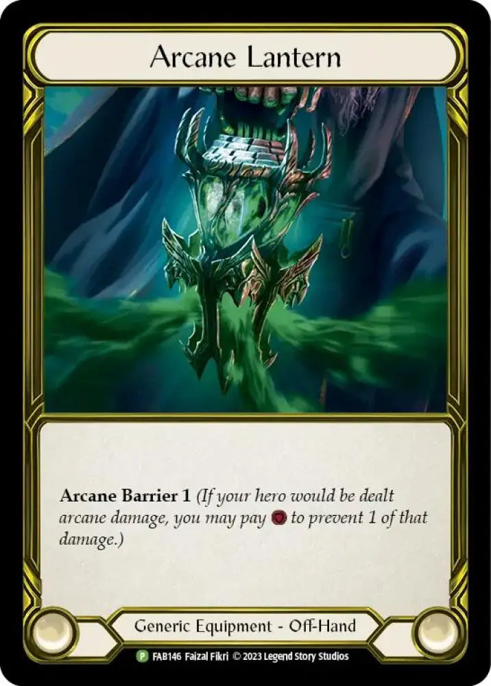 Arcane Lantern (Golden) [FAB146] (Promo) Cold Foil - Flesh And Blood Single