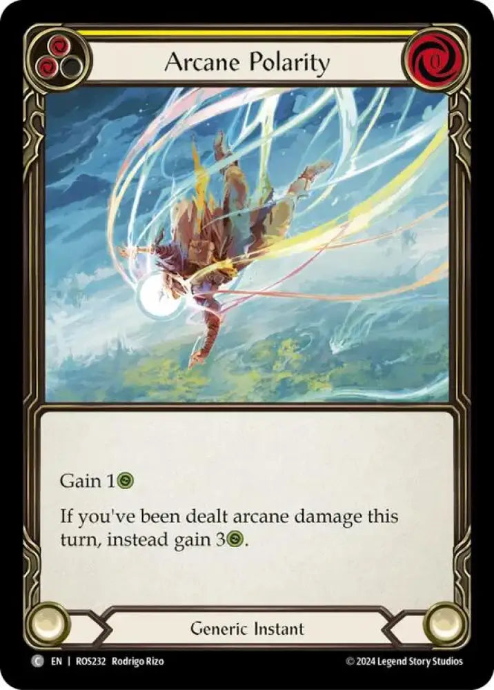 Arcane Polarity (Yellow) [Rosetta] Rainbow Foil - Flesh And Blood Single