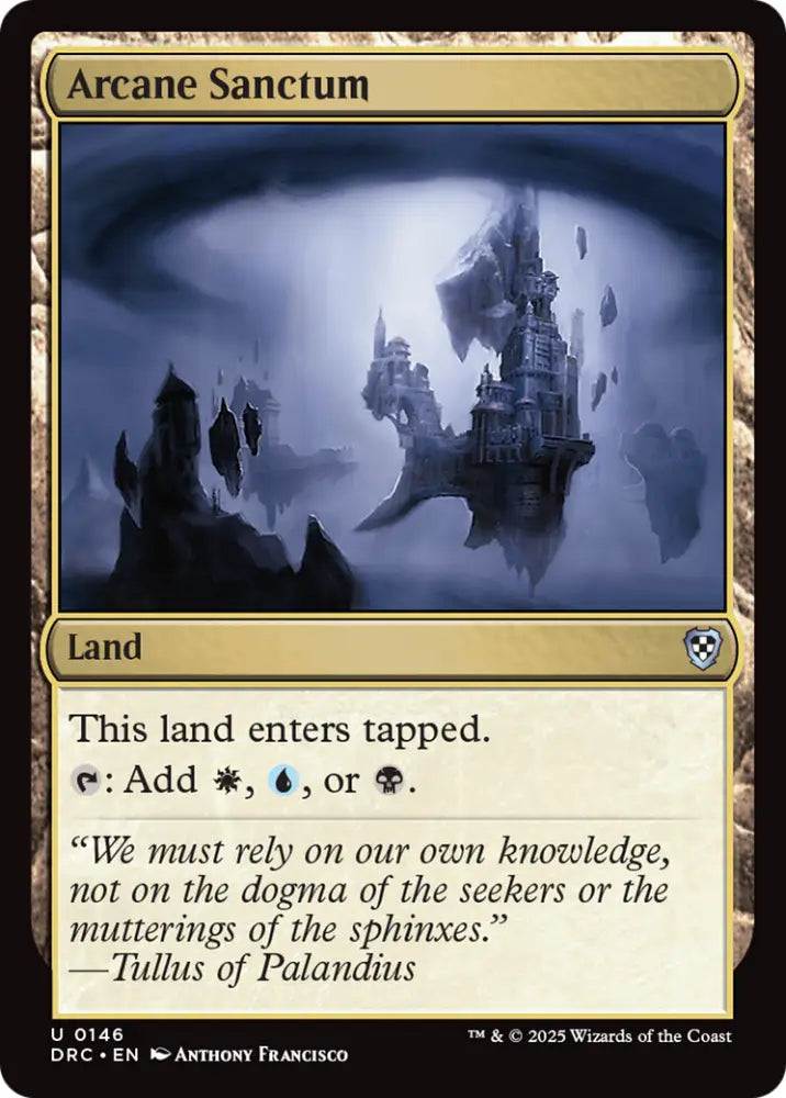 Arcane Sanctum [Aetherdrift Commander] - MTG Single