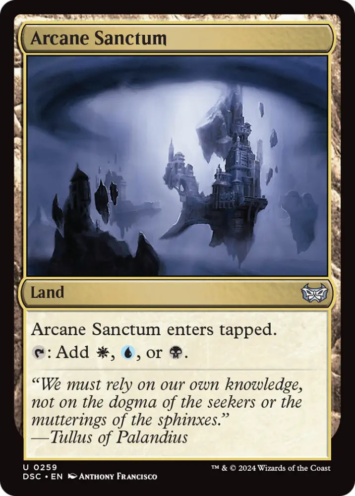Arcane Sanctum [Duskmourn: House of Horror Commander] - MTG Single