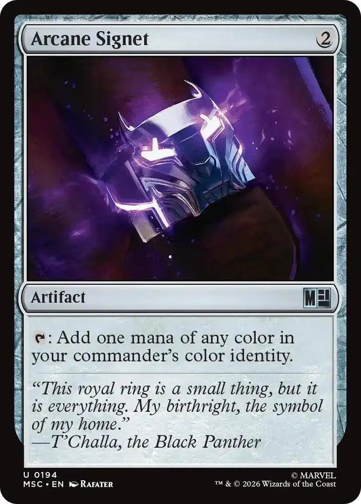 Arcane Signet (0194) (Surge Foil) [Marvel Super Heroes Commander]