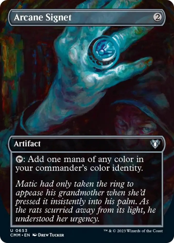 Arcane Signet (Borderless Alternate Art) [Commander Masters] - MTG Single