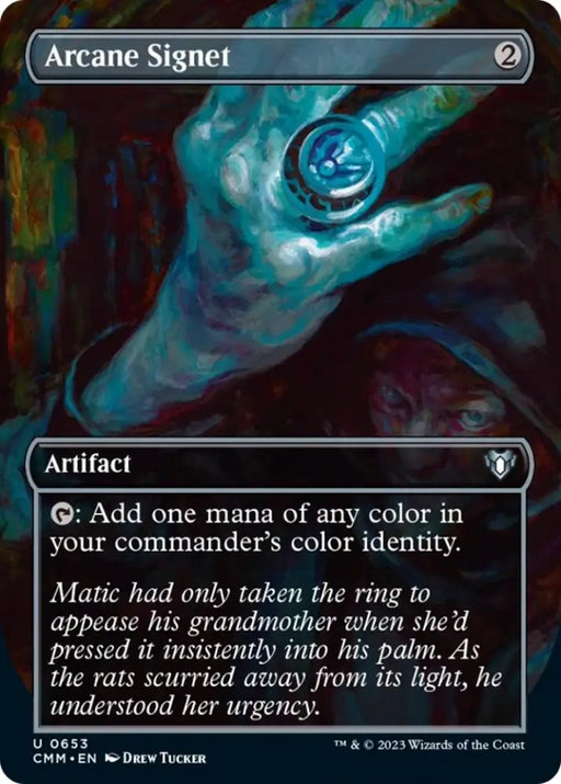 Arcane Signet (Borderless Alternate Art) [Commander Masters] - MTG Single