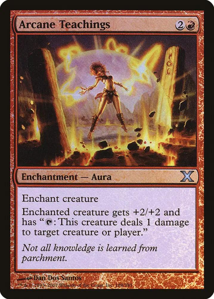 Arcane Teachings (Premium Foil) [Tenth Edition] - MTG Single