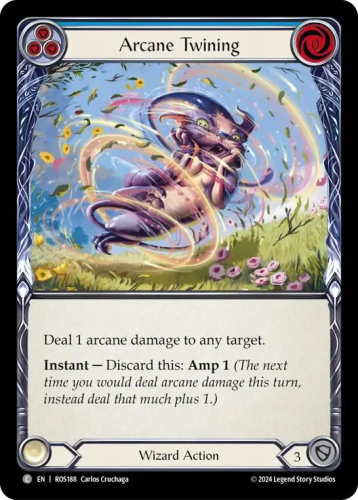 Arcane Twining (Blue) [Rosetta] Rainbow Foil - Flesh And Blood Single
