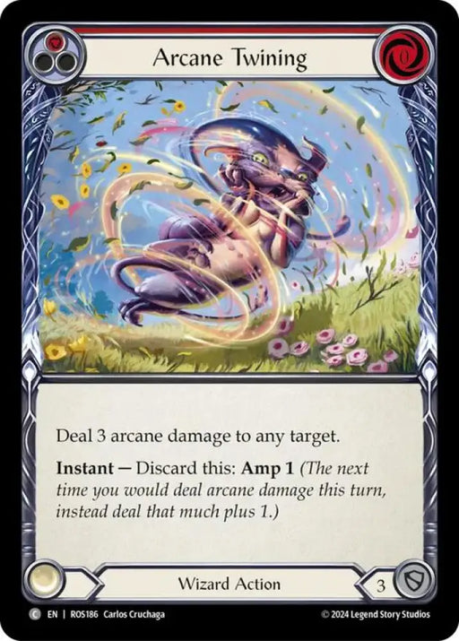Arcane Twining (Red) [Rosetta] Rainbow Foil - Flesh And Blood Single
