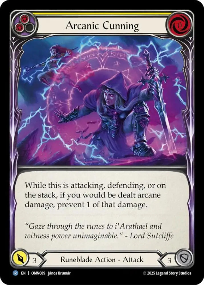 Arcanic Cunning (Yellow) (OMN089) [Omens of the Third Age]