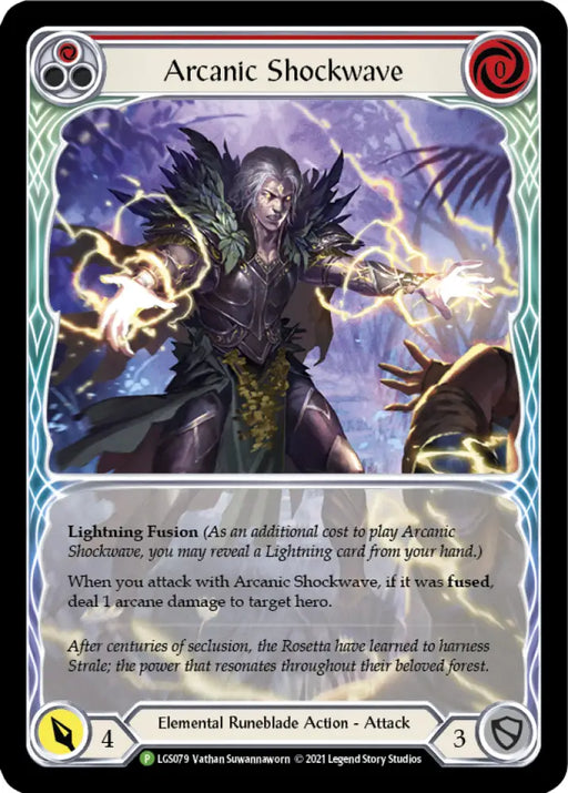 Arcanic Shockwave (Red Extended Art) [LGS079] (Promo) Rainbow Foil - Flesh And Blood Single