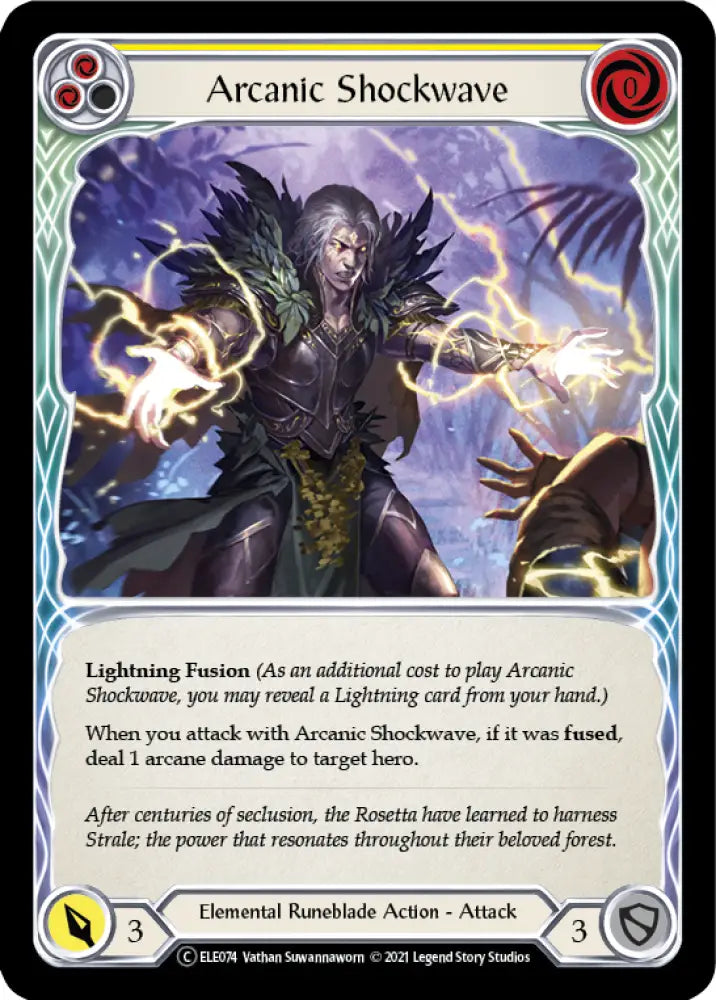 Arcanic Shockwave (Yellow) [Tales of Aria Unlimited] Unlimited Rainbow Foil - Flesh And Blood Single