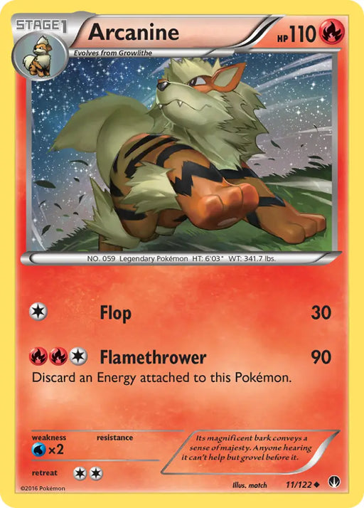 Arcanine (11/122) [XY: BREAKpoint] - Pokemon Single