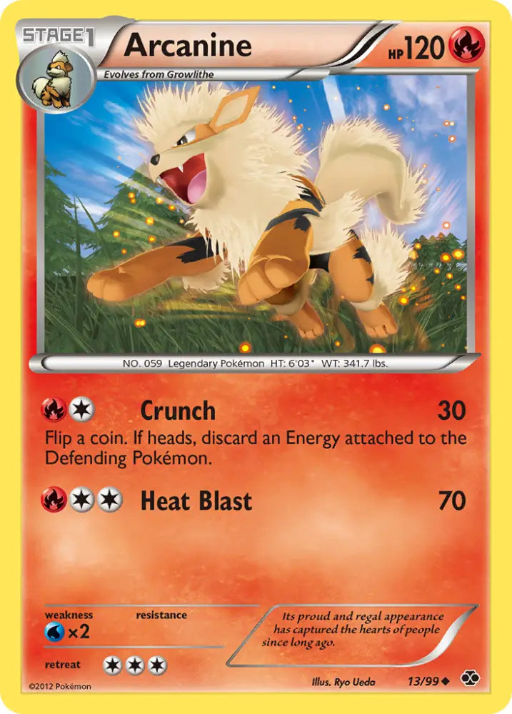 Arcanine (13/99) [Black & White: Next Destinies] - Pokemon Single