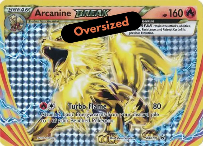 Arcanine BREAK (XY180) (Jumbo Card) [XY: Black Star Promos] - Pokemon Single