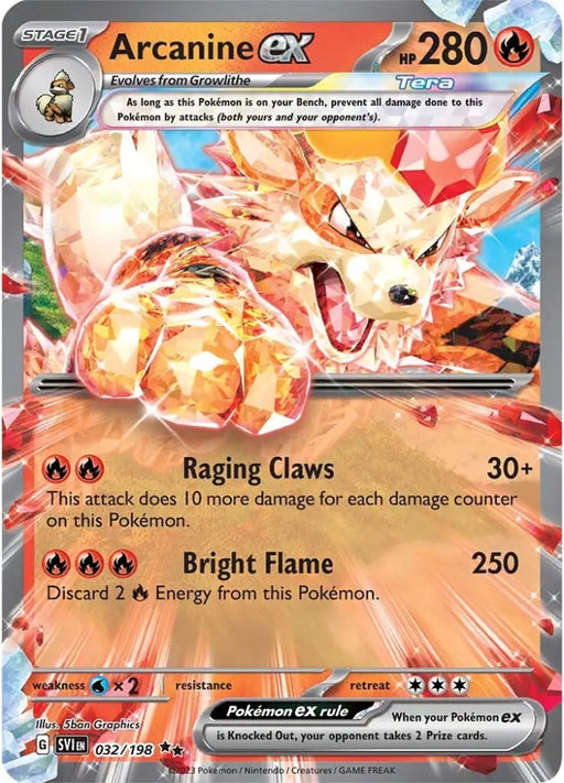 Arcanine ex (032/198) [Scarlet & Violet: Base Set] - Pokemon Single