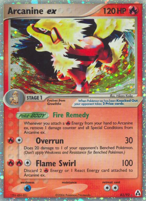 Arcanine ex (83/92) [EX: Legend Maker] - Pokemon Single