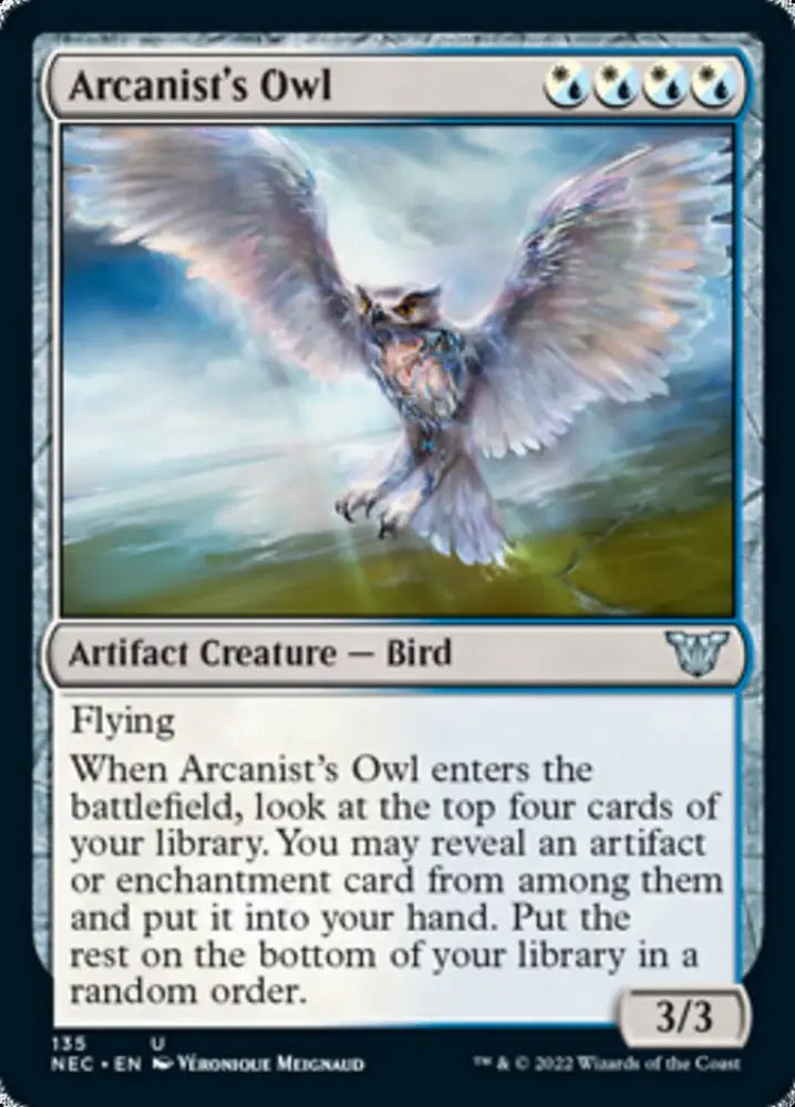 Arcanist’s Owl [Kamigawa: Neon Dynasty Commander] - MTG Single