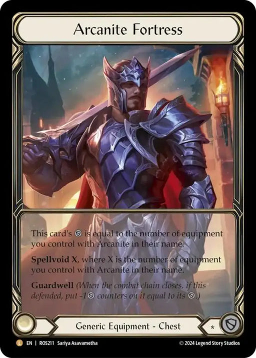 Arcanite Fortress (Extended Art) [Rosetta] Cold Foil - Flesh And Blood Single
