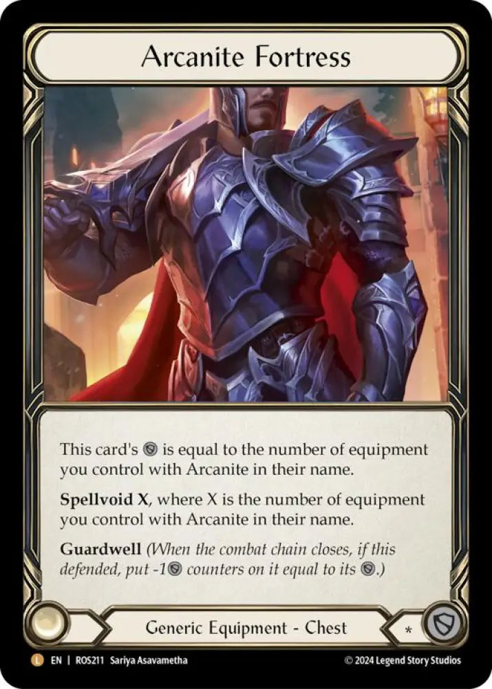 Arcanite Fortress [Rosetta] Rainbow Foil - Flesh And Blood Single