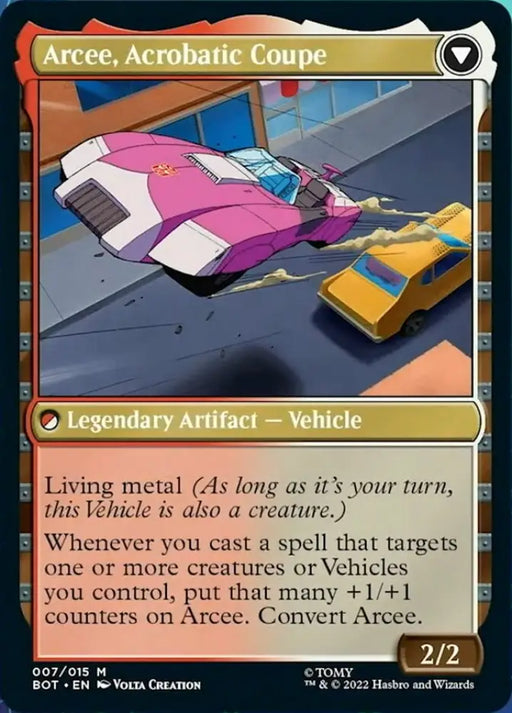 Arcee Sharpshooter // Arcee Acrobatic Coupe [Transformers] - MTG Single