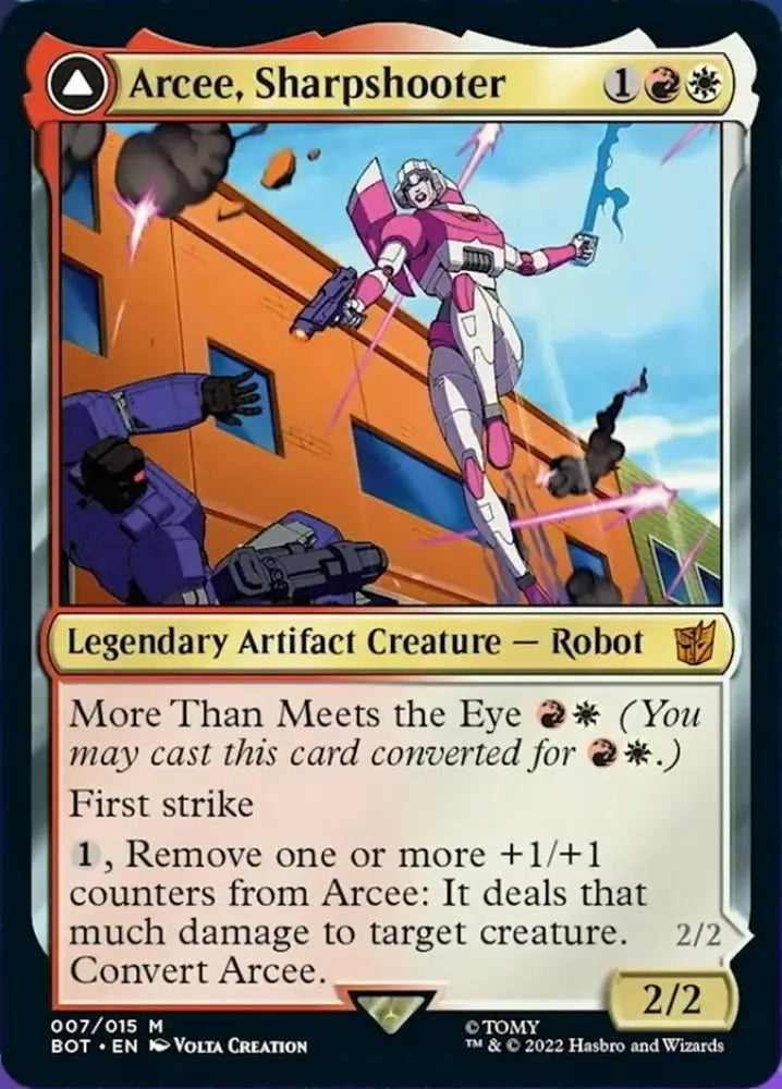 Arcee Sharpshooter // Arcee Acrobatic Coupe [Transformers] - MTG Single