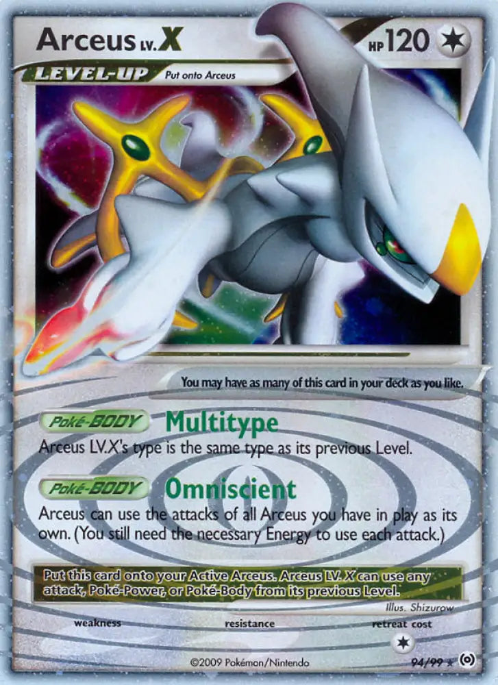 Arceus LV.X (94/99) [Platinum: Arceus] - Pokemon Single