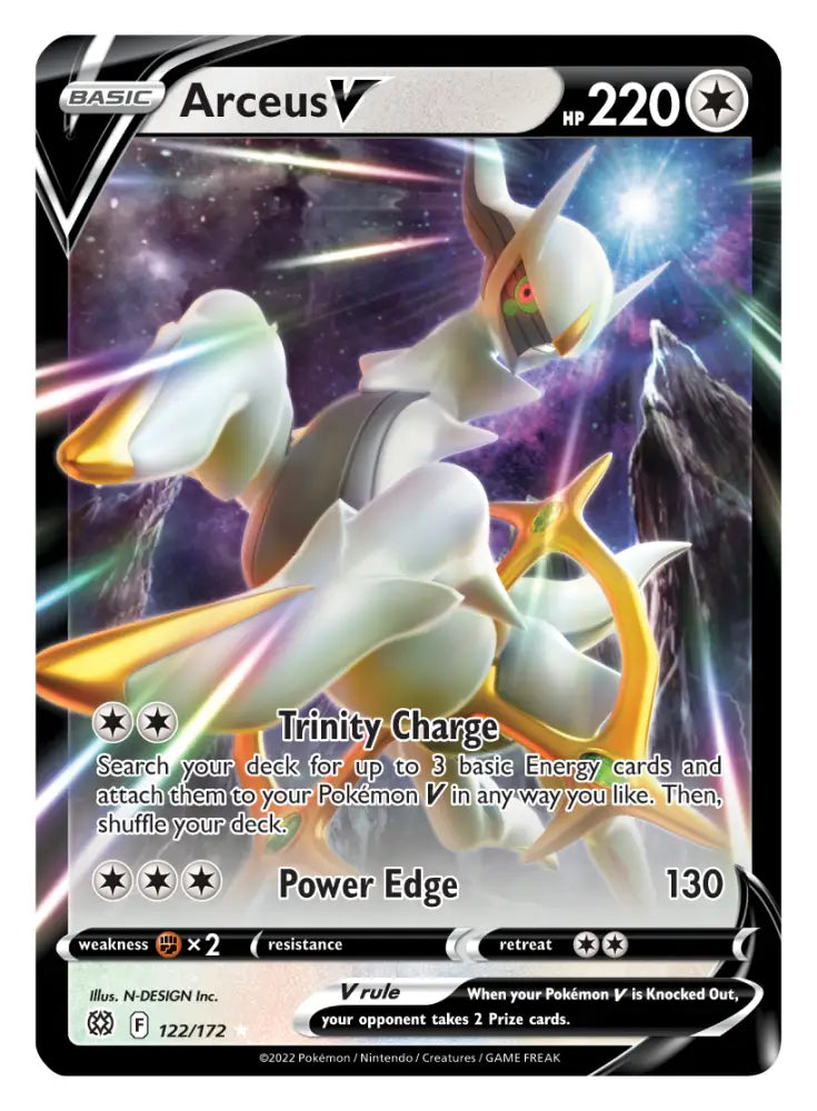 Arceus V (122/172) [Sword & Shield: Brilliant Stars] - Pokemon Single